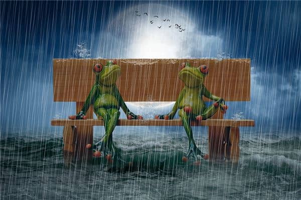 梦见做梦下大雨是什么意思