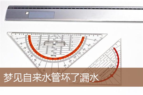 梦见自来水管坏了漏水是什么意思