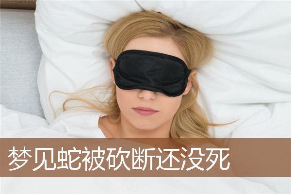 梦见蛇被砍断还没死是什么意思