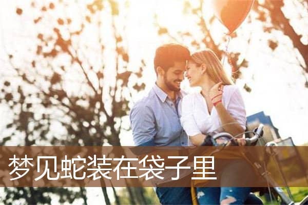 梦见蛇装在袋子里是什么意思