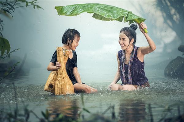 衣服湿了