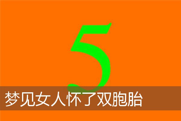 梦见女人怀了双胞胎是什么意思