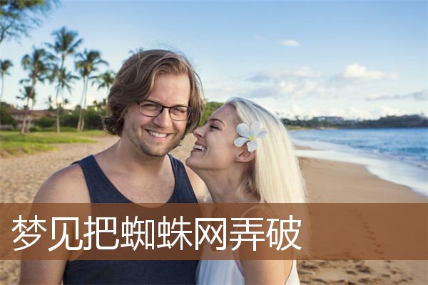 把蜘蛛网弄破