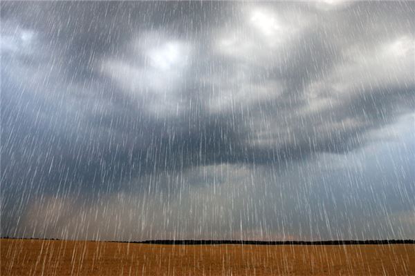 梦见下雨下冰雹